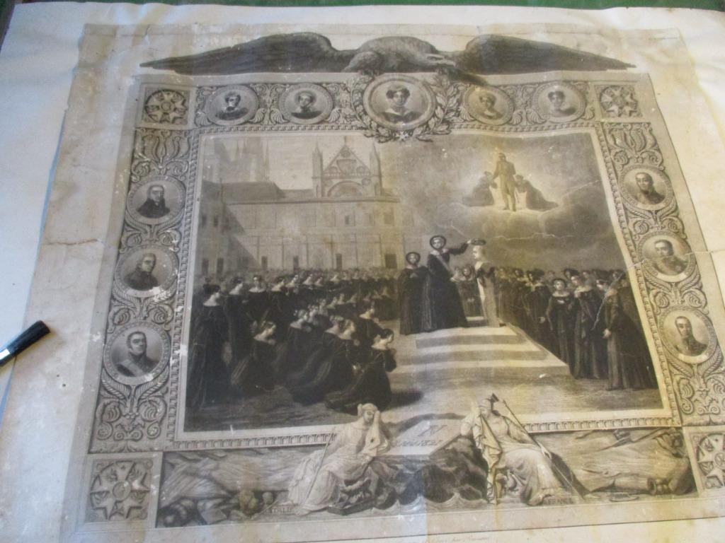 Gravure 'Hommage à Napoléon' 5 mai 1821, Antiquités & Art, Enlèvement