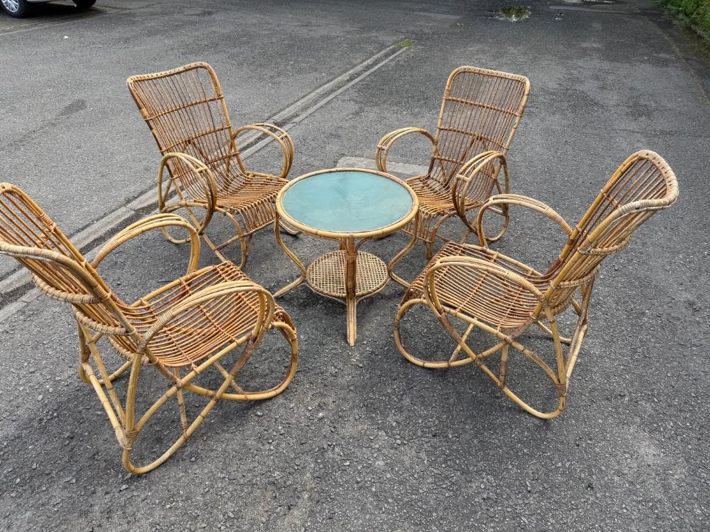 Rohe noordwolde rotan tuinset, Ophalen