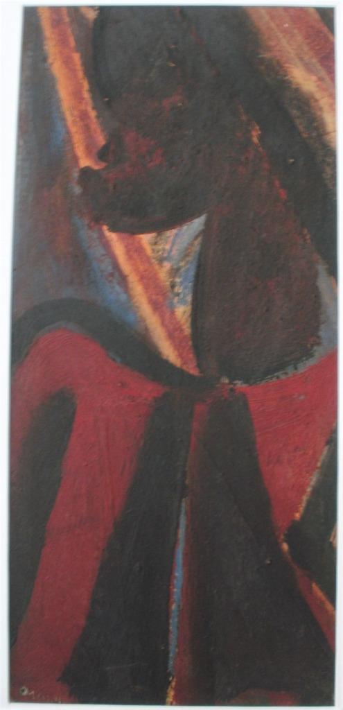 Jespers Floris, olie op unalit, gesign. en in kader, Ophalen