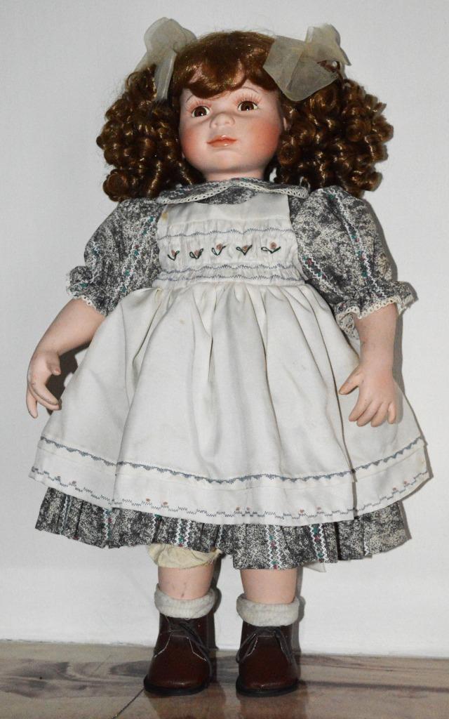 Porselein pop 50 cm, Verzamelen, Ophalen of Verzenden, Zo goed als nieuw, Pop