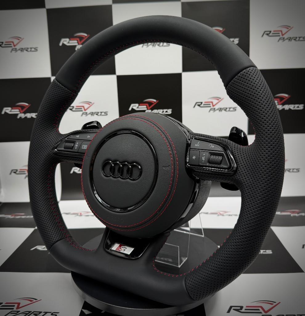 Volant sport plat entièrement en cuir Audi S RS S Line, Autos : Pièces & Accessoires, Commande, Audi, Neuf, Enlèvement ou Envoi