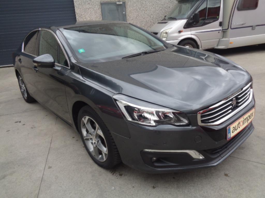PEUGEOT 508 BERLINE 1.6 HDI 6VIT EURO6B, Autos, Peugeot, Argent ou Gris, Entreprise, Boîte manuelle, Noir