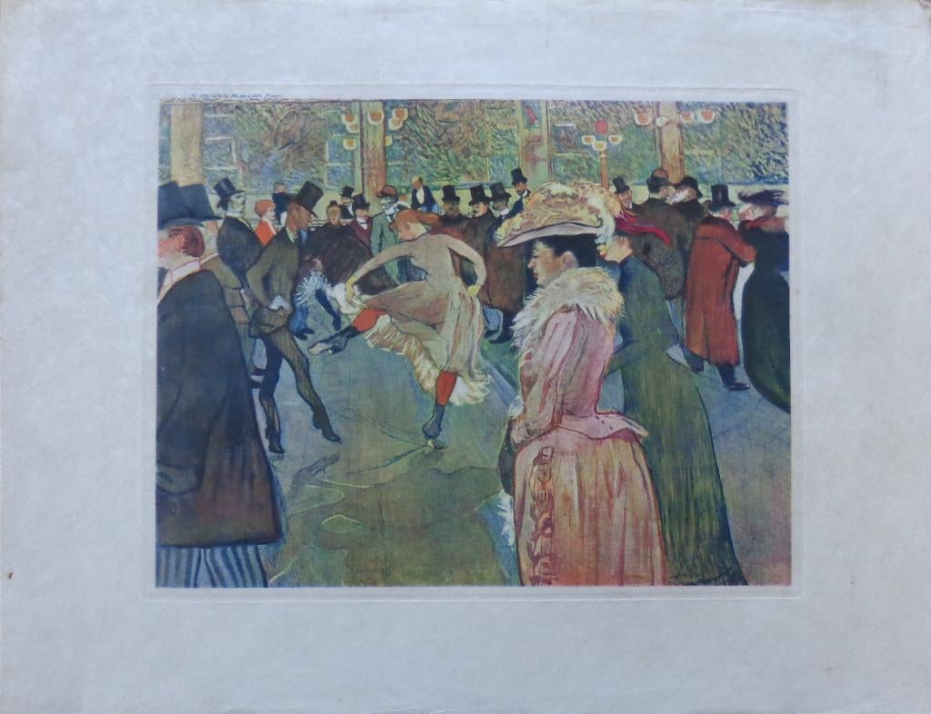 HENRI DE TOULOUSSE-LAUTREC / DANSNAMIDDAG / LITHO / 33x43cm, Enlèvement ou Envoi