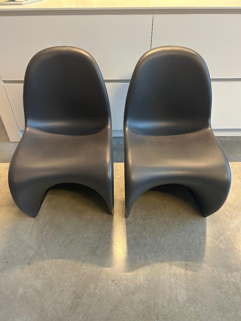 Stoelen Panton Chair vitra (origineel), Huis en Inrichting, Stoelen, Ophalen, Kunststof, Gebruikt, Twee