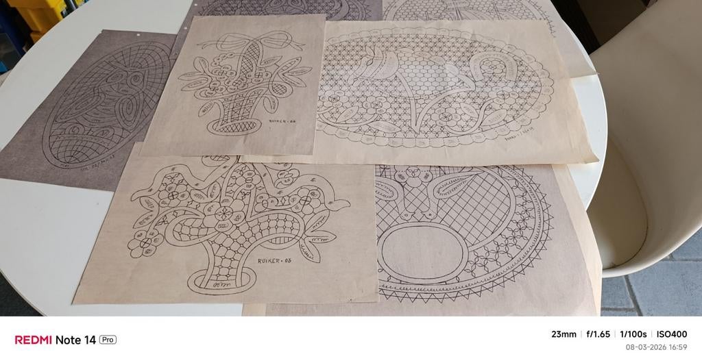 Kantklossen, Hobby en Vrije tijd, Kantklossen, Ophalen, Patronen