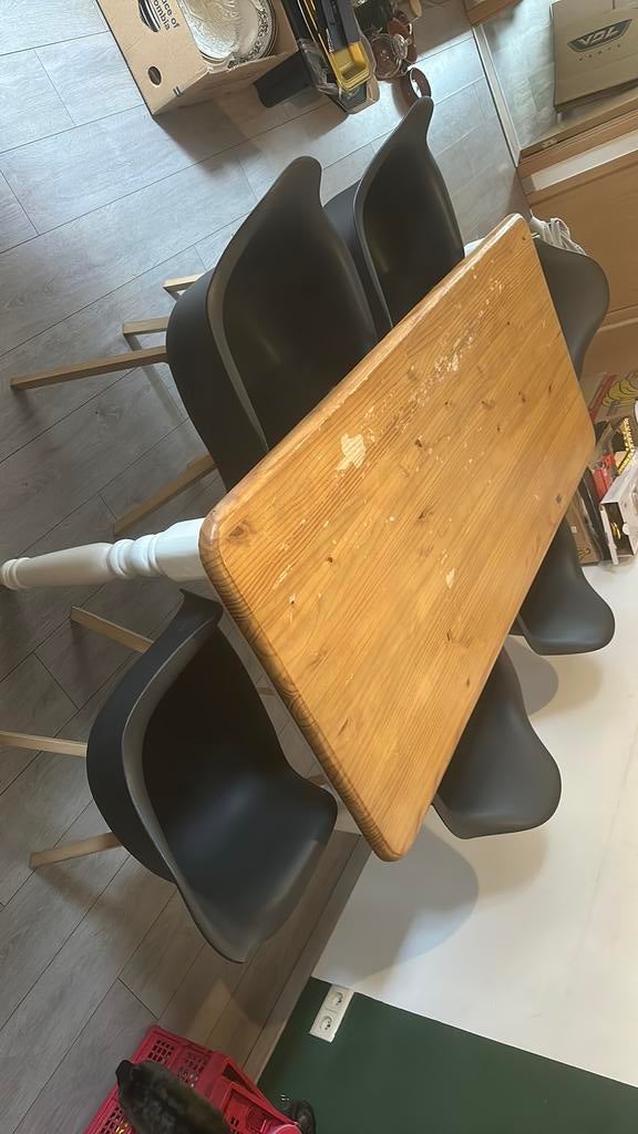 Eettafel met 6stoelen, Huis en Inrichting, Ophalen, Gebruikt