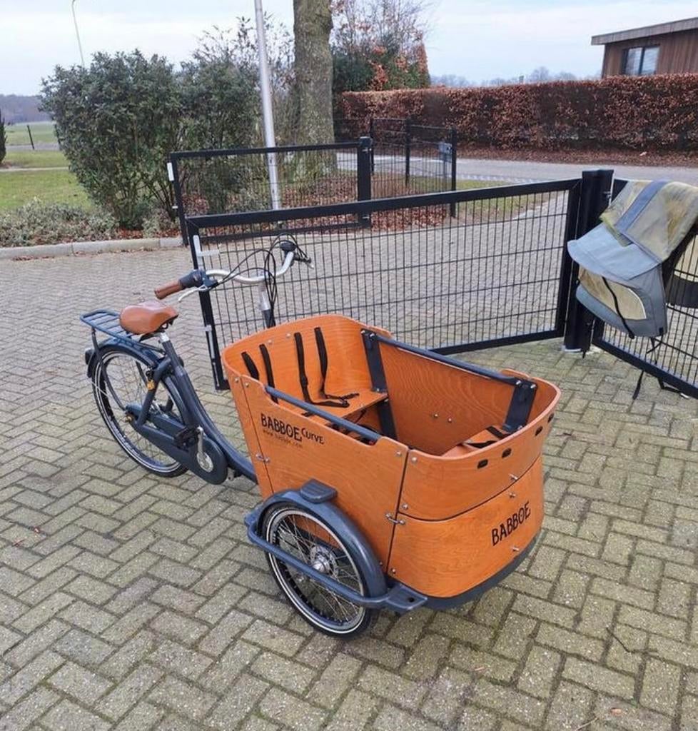 Magnifique vélo cargo Babboe Curve, Vélos & Vélomoteurs, Enlèvement ou Envoi, Comme neuf