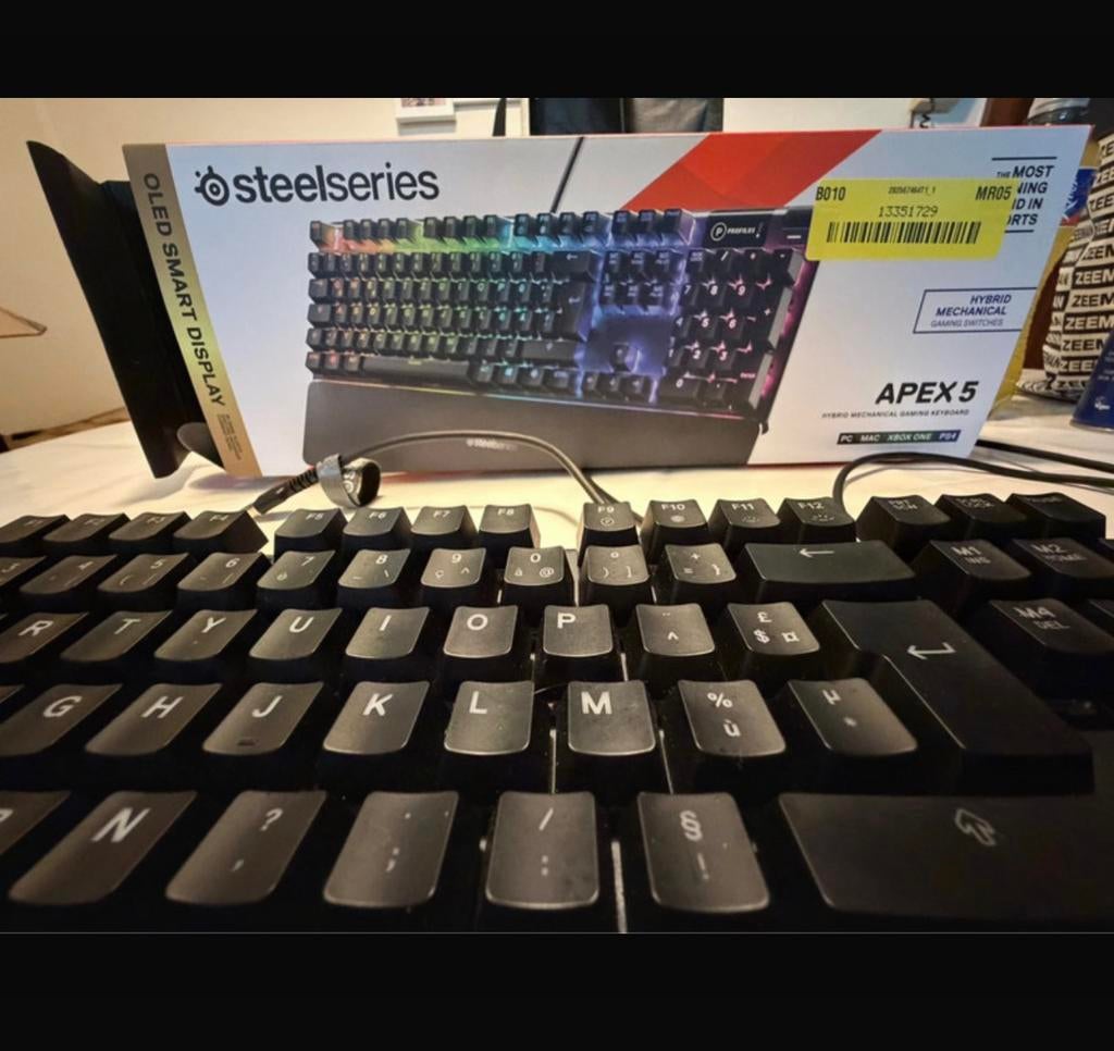 steelseries apex 5 gaming toetsenbord, Computers en Software, Ophalen, Zo goed als nieuw, Gaming toetsenbord