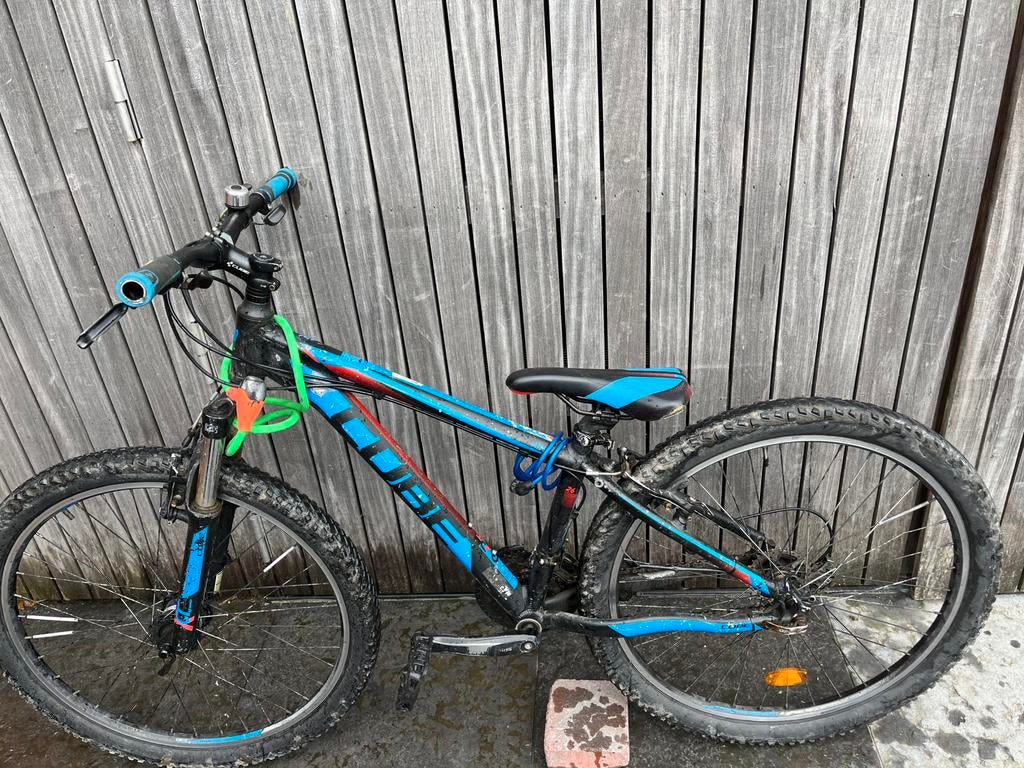 Mountainbike kinderen, Fietsen en Brommers, Gebruikt, Versnellingen, Cube, Ophalen