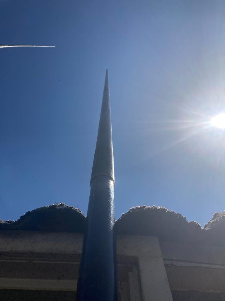 Antennemast 4,20 mtr. lengte. Mast Diameter 55mm., Ophalen, Gebruikt, Mast