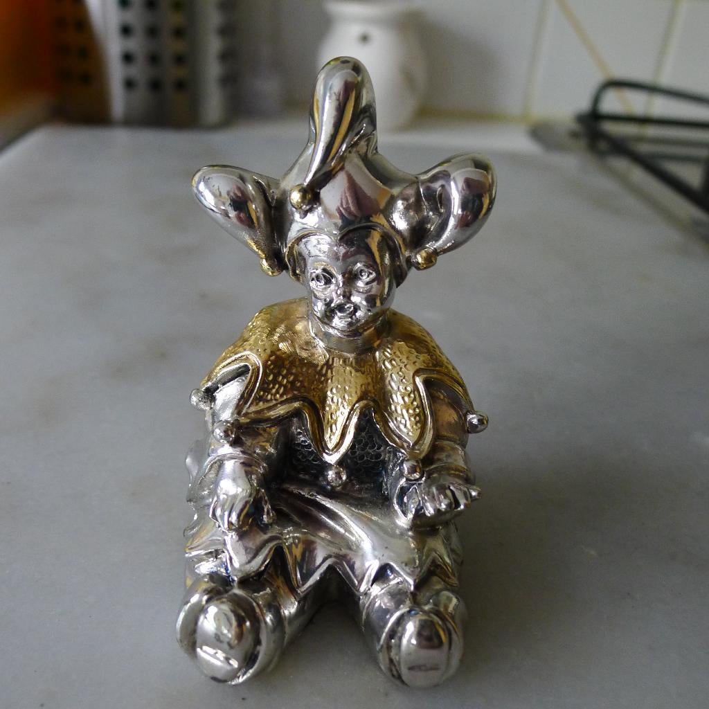 Arlequin en argent Andros PREZIOSI, Antiquités & Art, Antiquités | Céramique & Poterie, Enlèvement ou Envoi