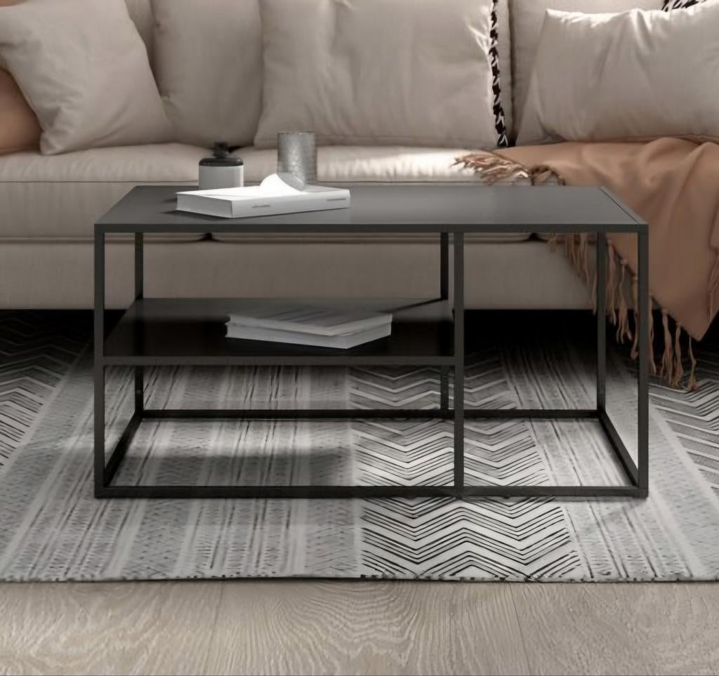 Zwarte salontafel 45 x 90 x 60 in perfecte staat, Ophalen