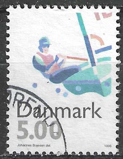 Danemark 1996 - Yvert 1125 - Disciplines sportives (ST), Envoi, Danemark, Affranchi