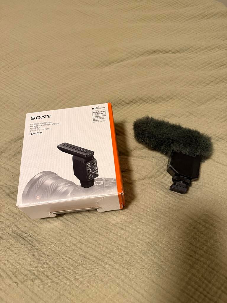 Sony Shotgun Mic ECM-B1M, Audio, Tv en Foto, Foto | Flitsers, Ophalen of Verzenden, Zo goed als nieuw