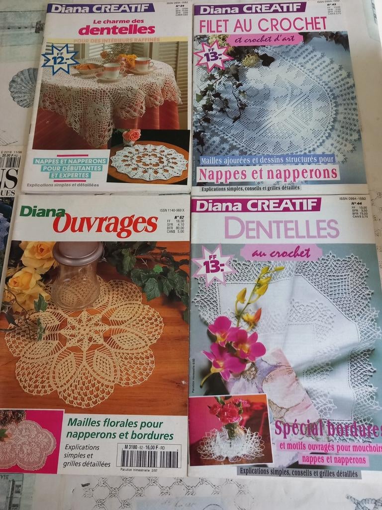 5 livres pour ouvrages au crochet, Enlèvement ou Envoi