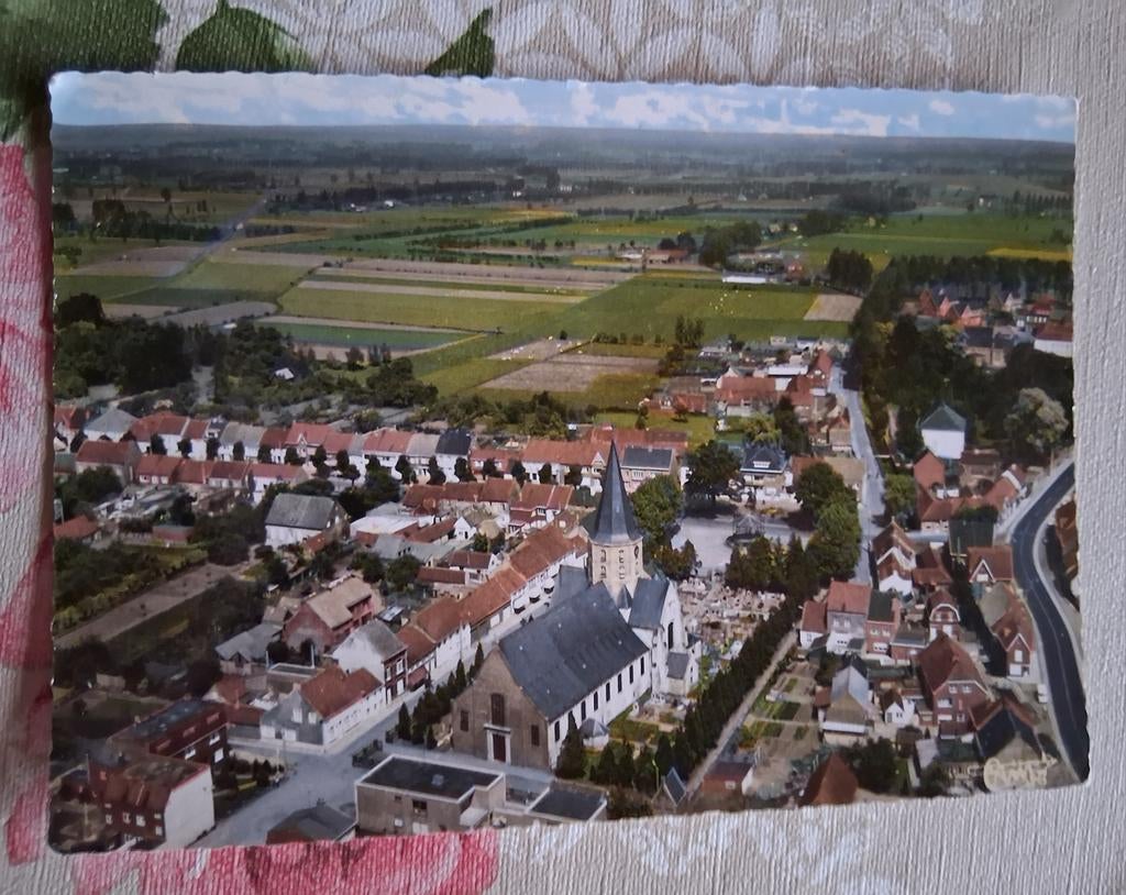 Postkaart Bassevelde Luchtopname, Ophalen of Verzenden