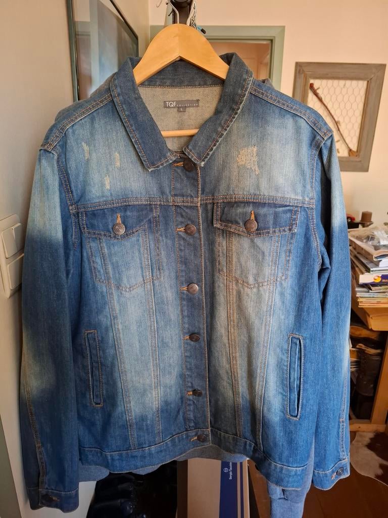 Groot jeansjack voor heren, Kleding | Heren, Ophalen of Verzenden