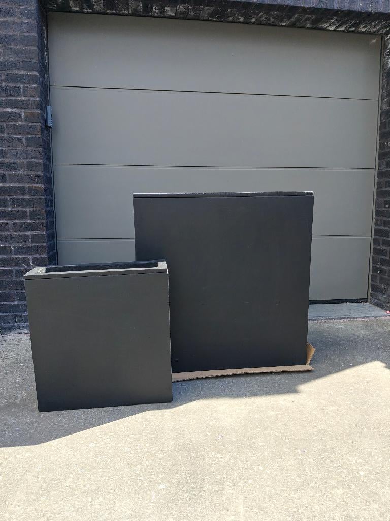 Boîtes à fleurs noires Clayfiber - hautes - NEUVES, Jardin & Terrasse, Enlèvement, Neuf, Intérieur