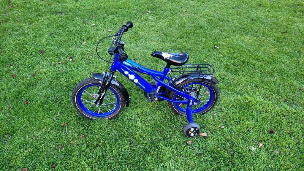 Vélo Rocket Bleu pour enfants, Enlèvement, Utilisé, Moins de 16 pouces, Stabilisateurs