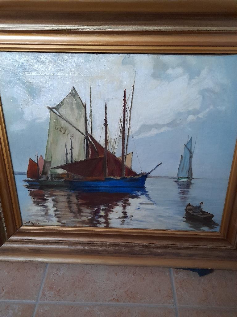 Schilderij marinezicht, Enlèvement
