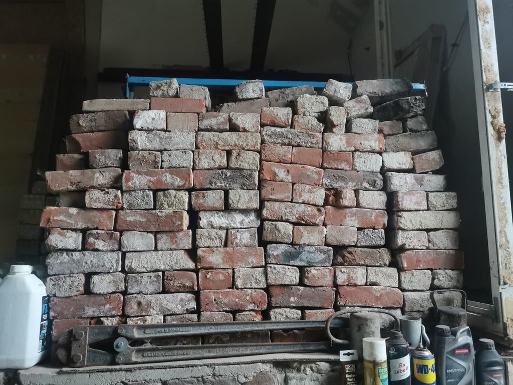 Anciennes briques nettoyées!!, Bricolage & Construction, Briques, Enlèvement, Briques