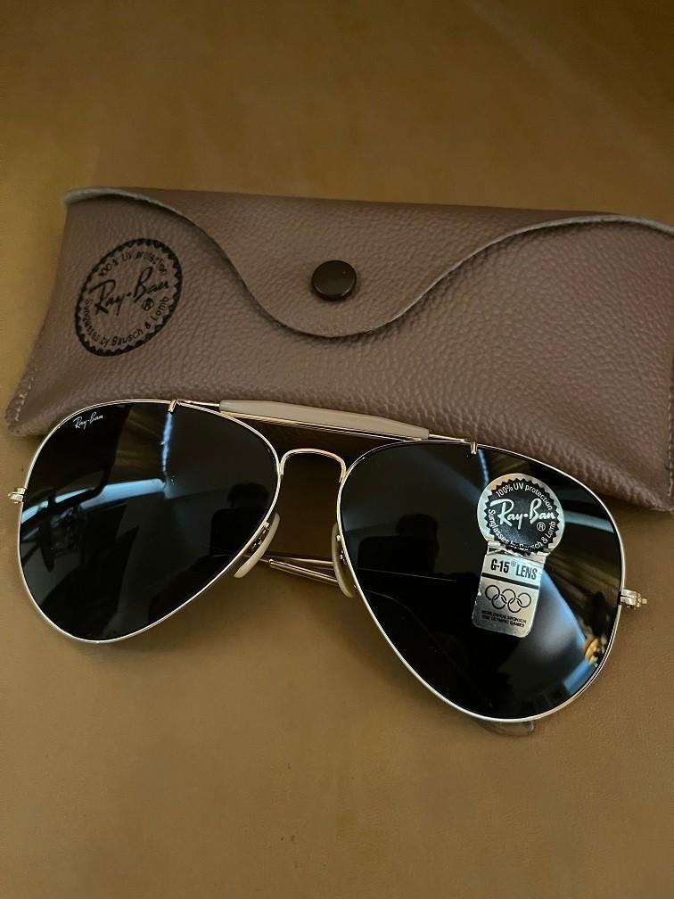 Vintage B&L Ray-Ban Outdoorsman Aviator 62mm zonnebril O10, Neuf, Enlèvement ou Envoi, Autres couleurs, Ray-Ban