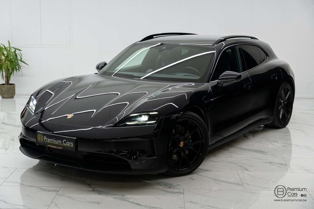 Porsche Taycan 4 Sport turismo! Gen 2! Perf battery! New mod, Auto's, Porsche, Automaat, Gebruikt, 435 pk, Zwart