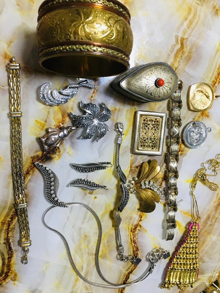 Lot bijoux anciens, Enlèvement ou Envoi, Utilisé