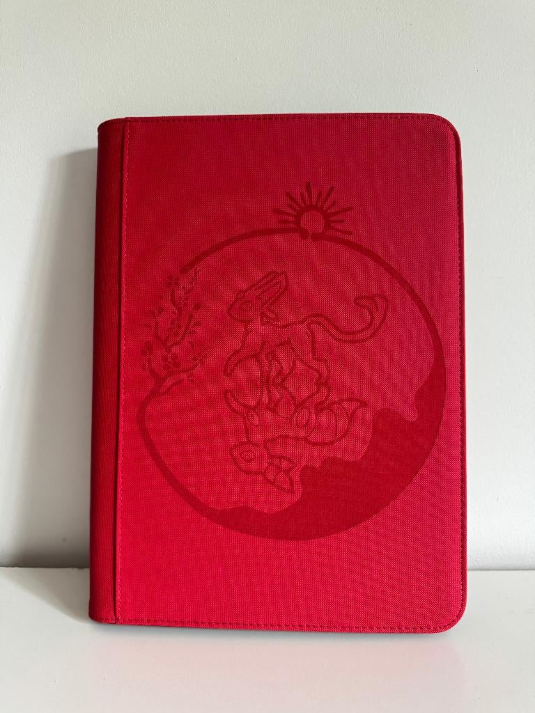 Classeur à 9 poches rouge gravé personnalisé — 360 cartes, Enlèvement ou Envoi, Neuf, Autres types