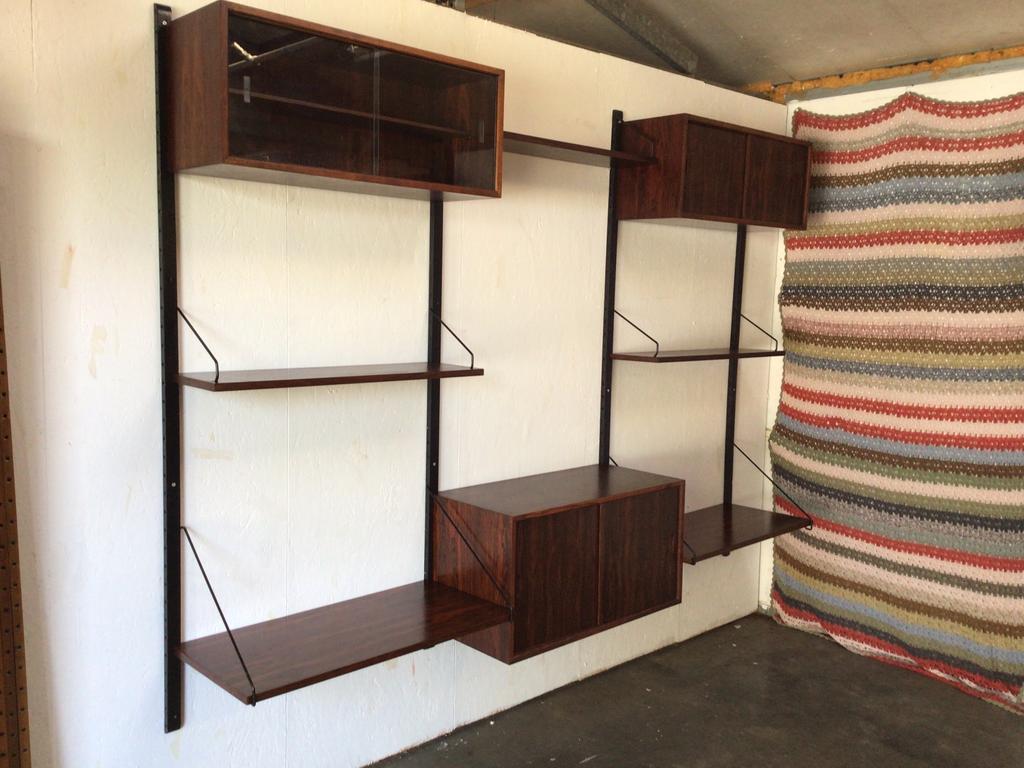 Wall unit poul cadovius rosewood, vintage wandsysteem, Enlèvement, Utilisé