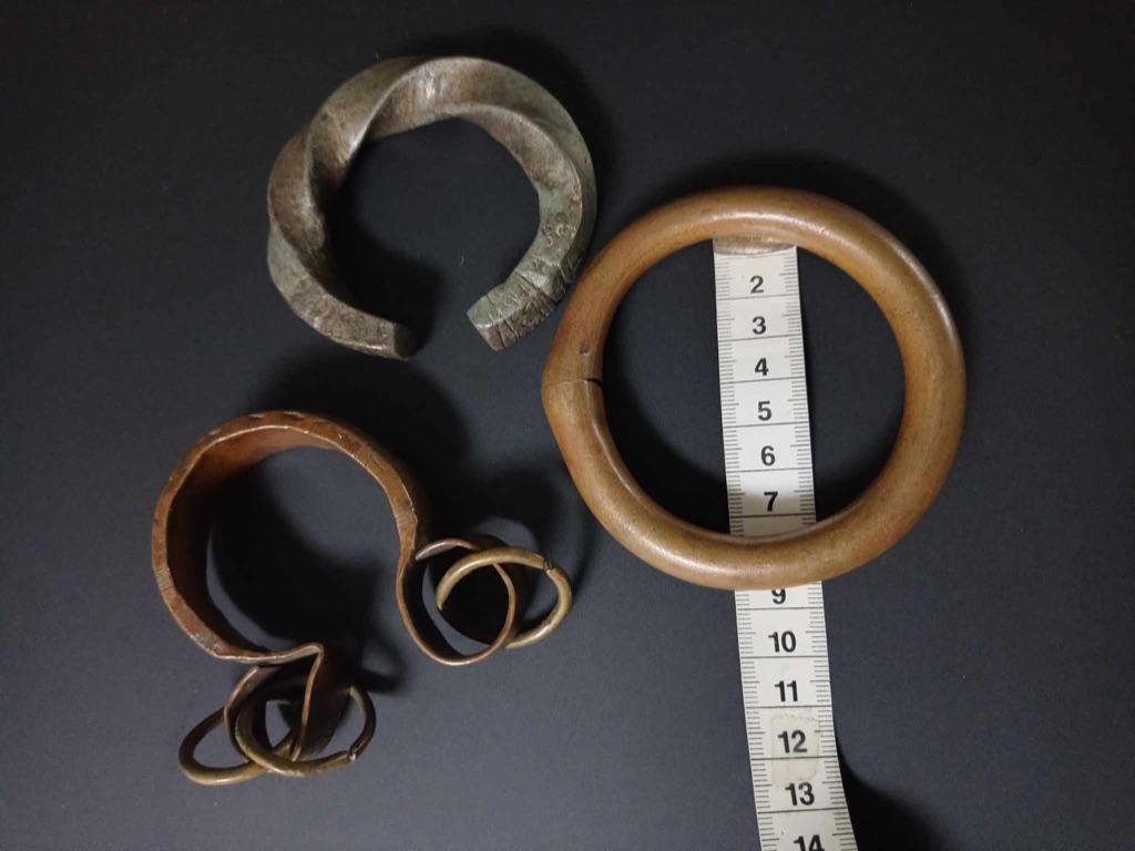Afrikaanse (slaven)armbanden uit Nigeria, 3 stuks, Ophalen of Verzenden