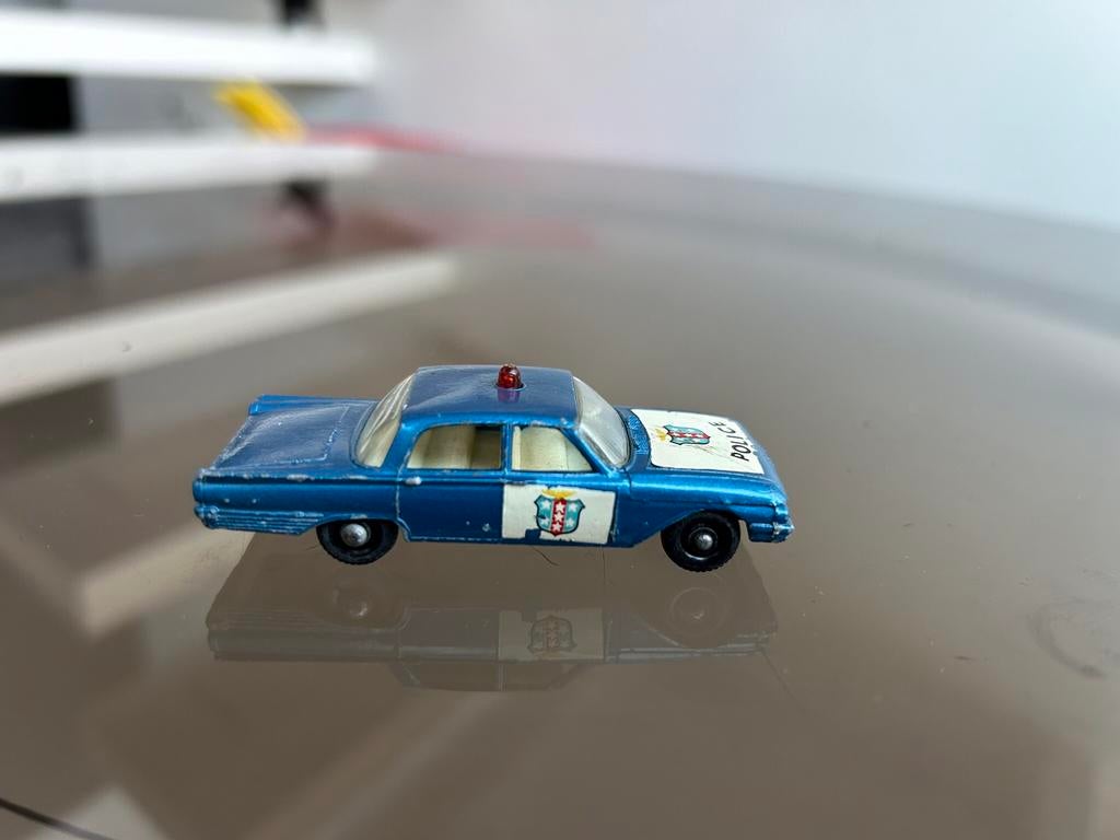 Matchbox Lesney Ford Fairlane Police Car nr 55-B 1963, Ophalen of Verzenden