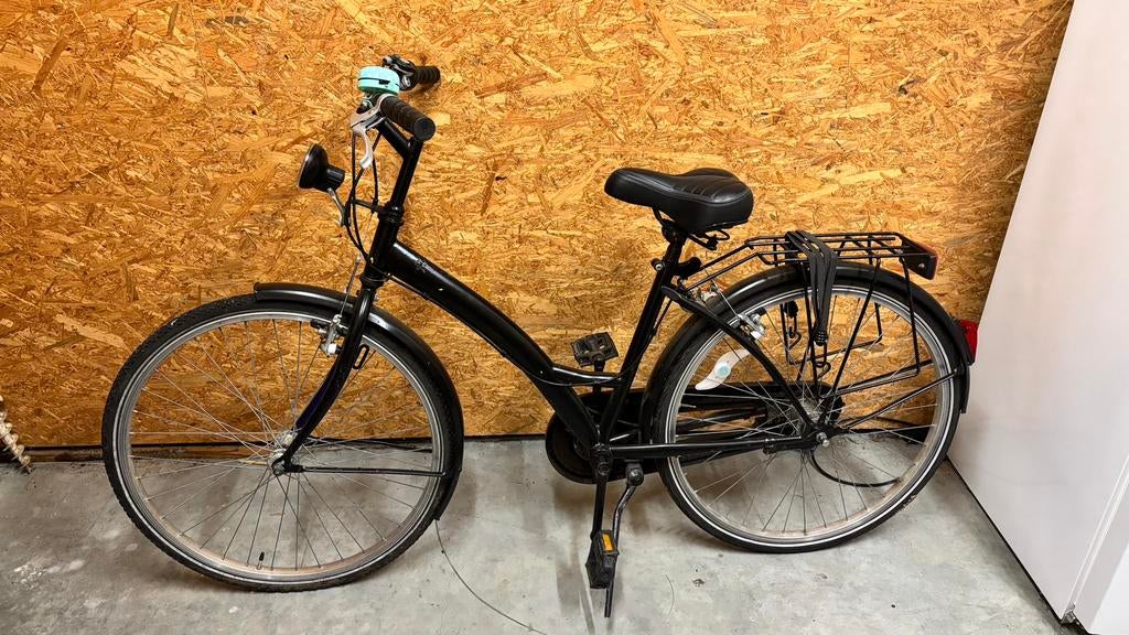 Meisjesfiets zwart, Gebruikt, Versnellingen, 56 cm of meer, Ophalen