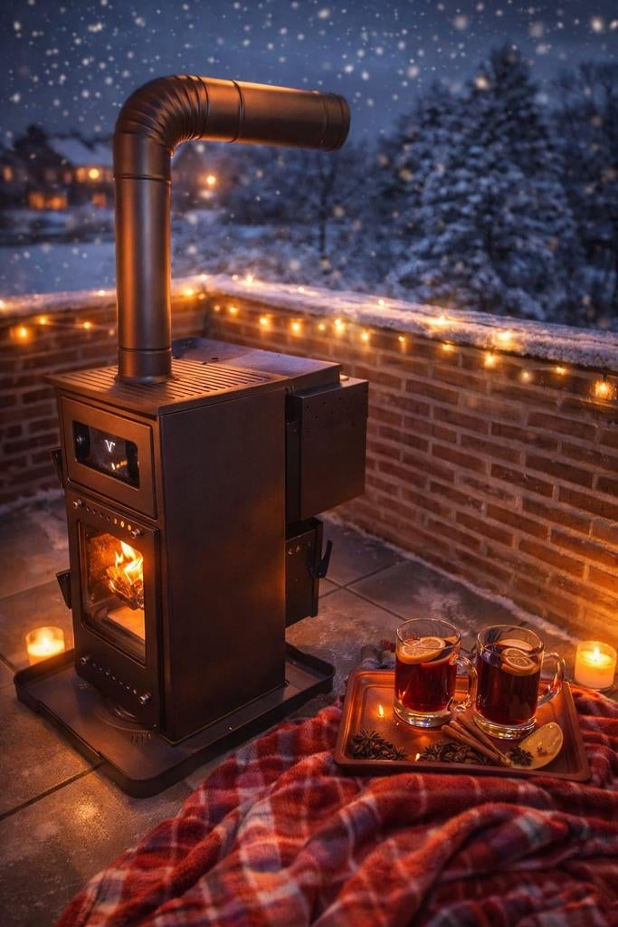 Nieuwe multifunctionele kachel — nooit gebruikt, Huis en Inrichting, Kachels, Hout