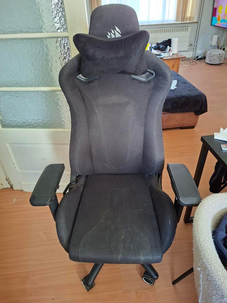 Chaise de jeu Corsair TC200, tissu, Chaise de bureau de gaming, Enlèvement, Utilisé, Chaise de bureau