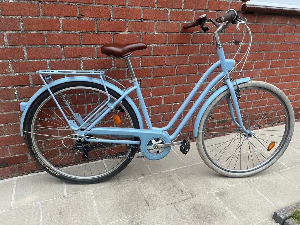 Damesfiets Elops B twin, Fietsen en Brommers, 53 tot 56 cm, Ophalen, Gebruikt, Versnellingen