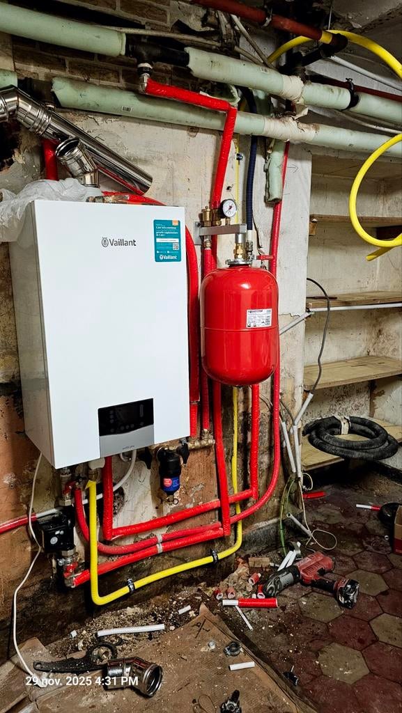 Installation chauffage sanitaire chaudière gaz mazout, Bricolage & Construction, Chauffage & Radiateurs