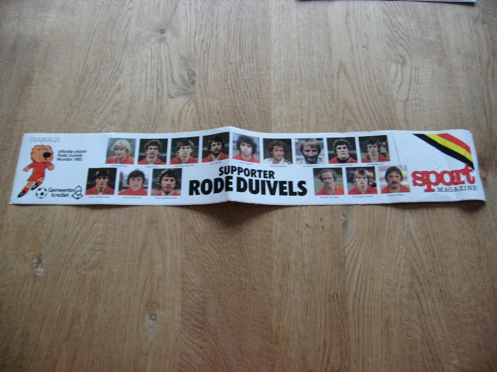 Autocollant ancien Diabolix Red Devils Mundial 1982, Hobby & Loisirs créatifs, Autocollants & Images, Comme neuf, Autocollant