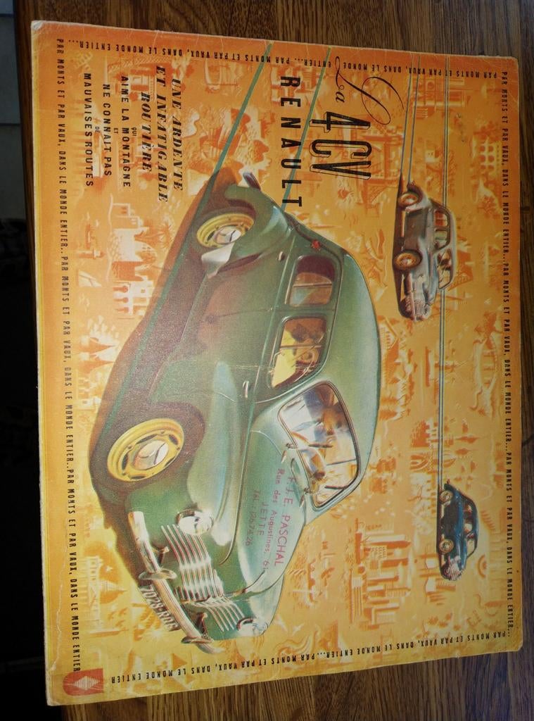 reclame 4CV Renault, Enlèvement