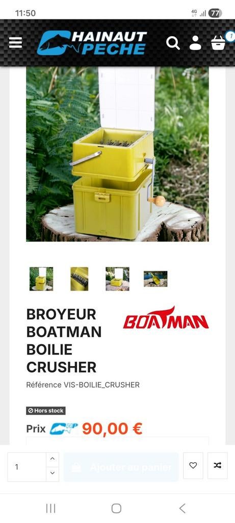 broyeur bouillette boatman, Enlèvement, Neuf, Autres types