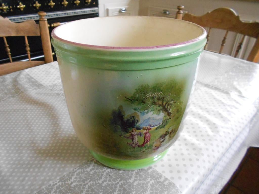 Vase - cache-pot Kéramis Boch (fleurs). c, Antiquités & Art, Enlèvement ou Envoi