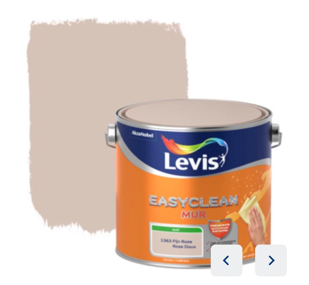 Peinture Levis (pot 1L non utilisé), Bricolage & Construction, Enlèvement, Comme neuf, Rose, Peinture