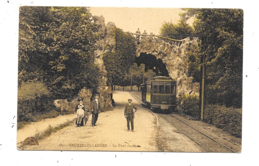 Laeken NA80: Le Pont rustique 1914 ( Tramway ), Collections, Envoi, Avant 1920, Affranchie, Bruxelles (Capitale)