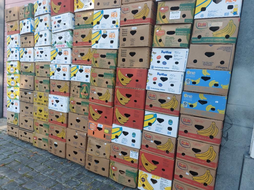 Bananendozen perfect als verhuisdozen of opbergdozen, Doe-het-zelf en Bouw, Kratten en Dozen, Ophalen of Verzenden, Zo goed als nieuw