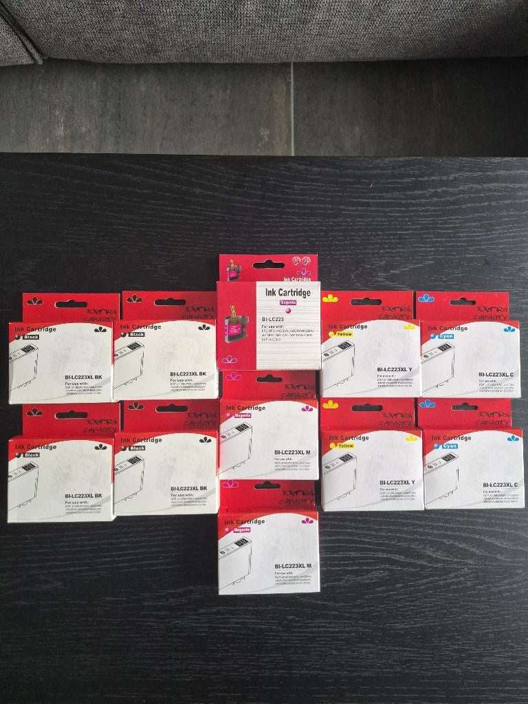 Inktpatronen Brother LC-223 XL, Computers en Software, Printerbenodigdheden, Ophalen of Verzenden, Nieuw, Cartridge, Brother