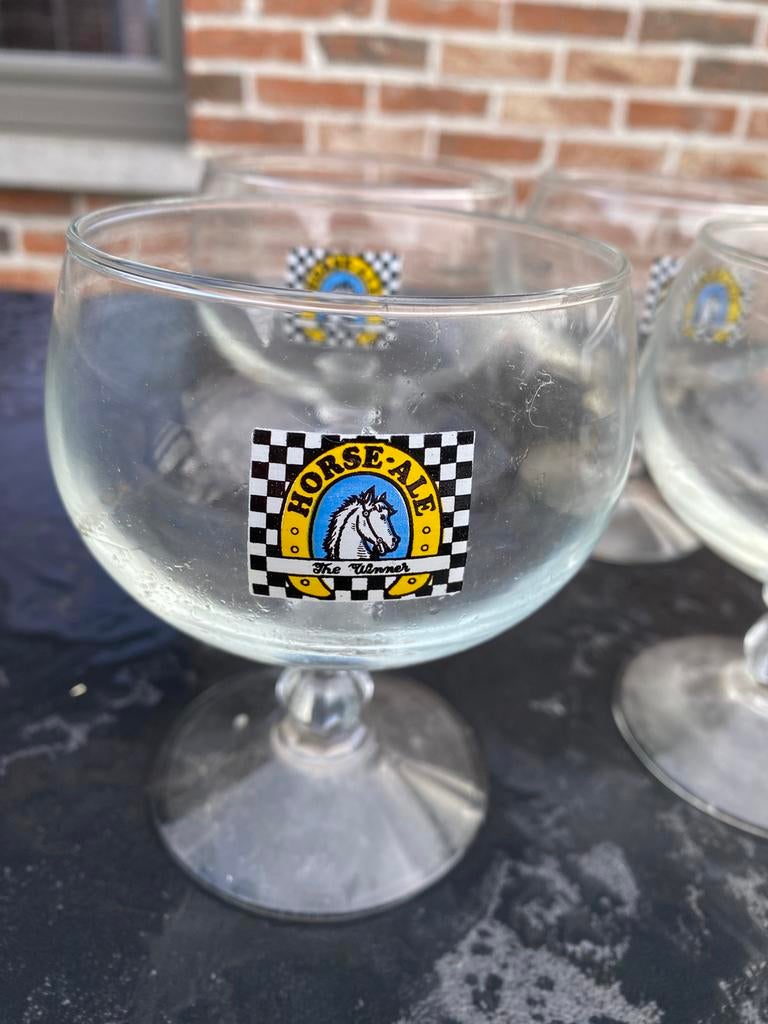 Horse Ale 4x, Collections, Enlèvement, Comme neuf, Verre à bière