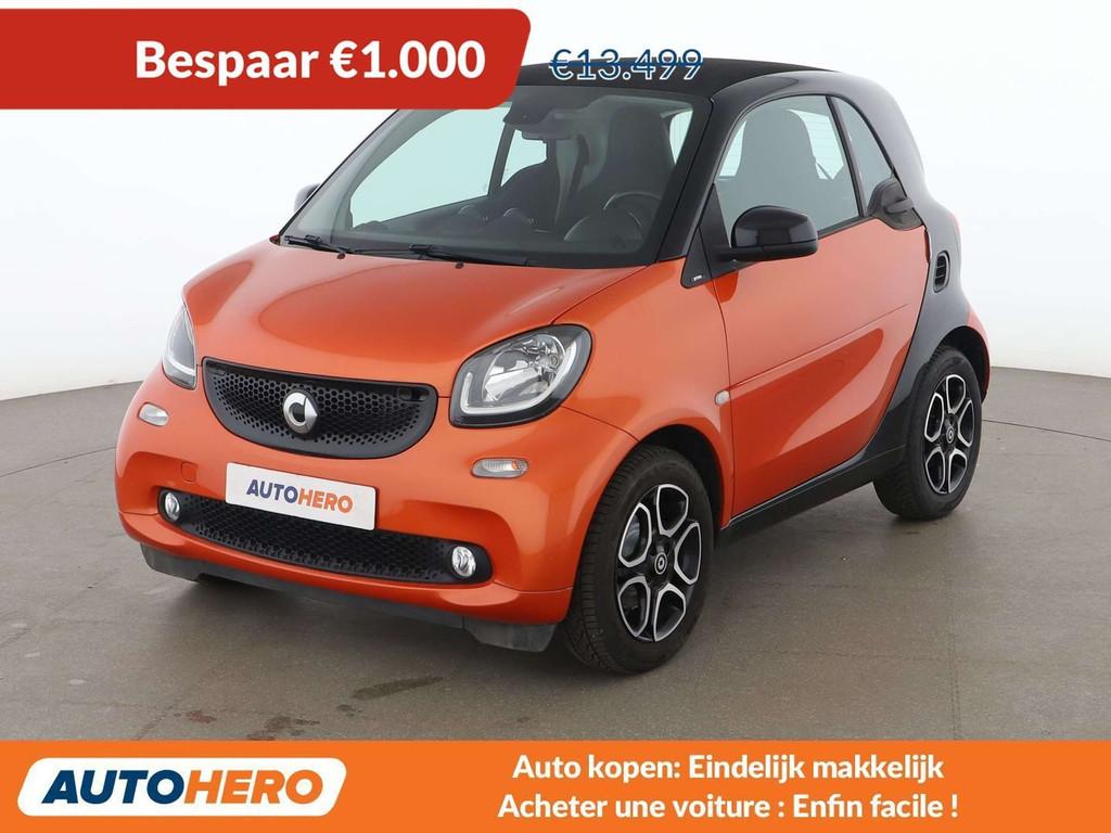 Smart Fortwo 1.0 Basis Prime (année de construction 2017), Autos, Smart, Cuir, Achat, Autres couleurs, Noir