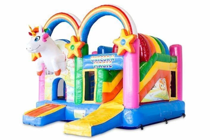 Unicorn springkasteel te huur, Ophalen of Verzenden