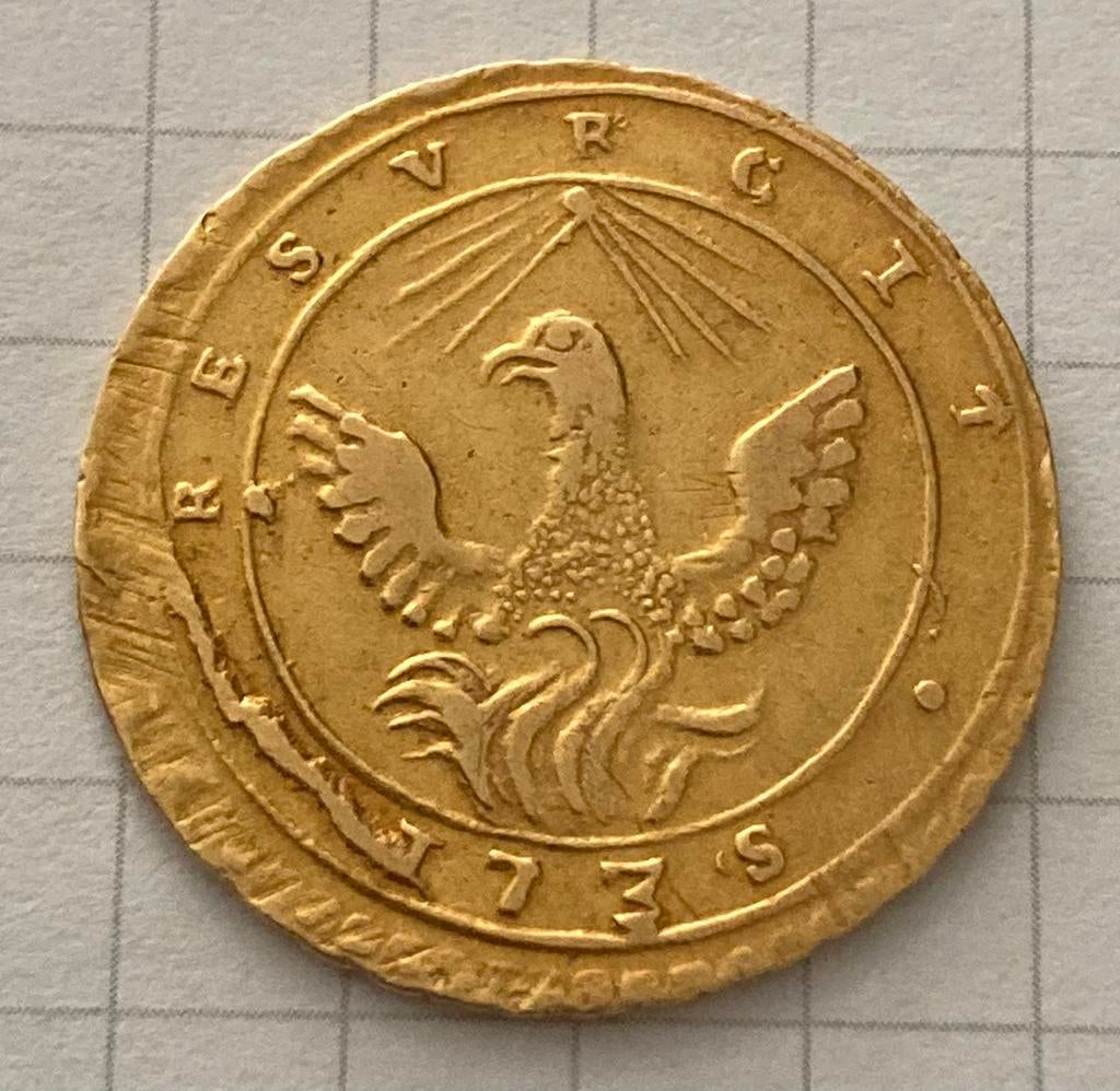 SUPER ZELDZAME Gouden 1 Oncia 1735 Sicilië, Postzegels en Munten, Munten | Europa | Euromunten, Italië, Losse munt, Goud, Overige waardes