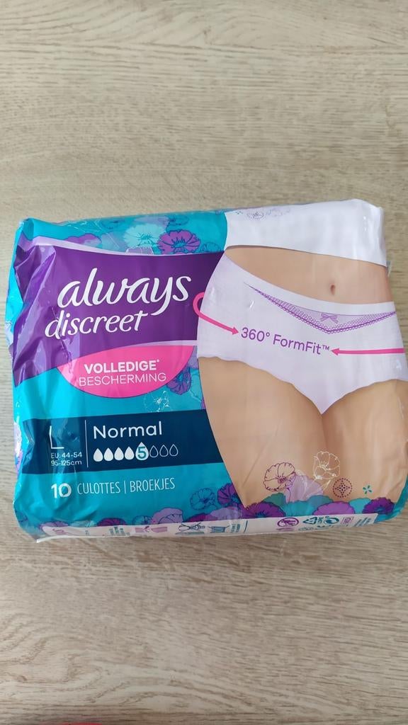 Culottes hygiéniques Always Discreet taille L, Enlèvement ou Envoi, Neuf